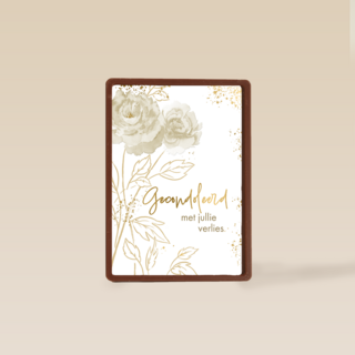 Condoleance rozen wit