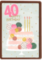 40 happy birthday met taart