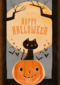 Happy Halloween Cat Pumpkin