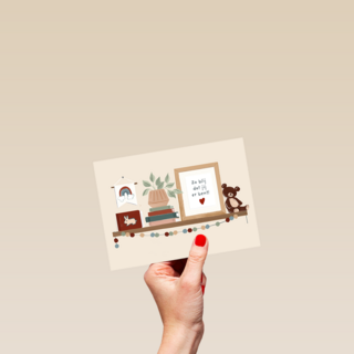 Geboortefelicitatie zo blij dat jij er bent