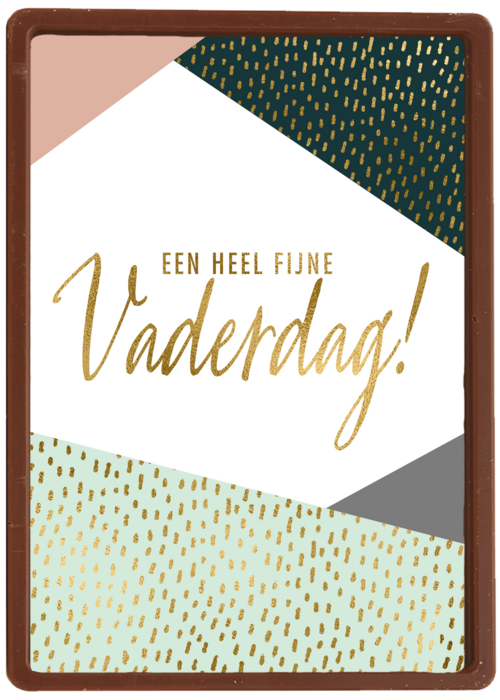 Chocolade Kaart Vaderdag | Hallmark | Chocolade Kaart Hallmark | Vaderdag | Vaderdag Kaart Stijlvol Een Heel Fijne Vaderdag