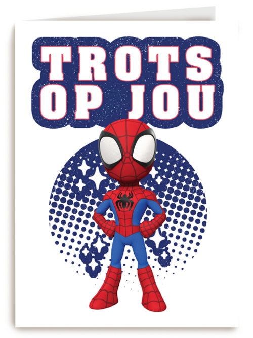 Complimentkaart Spiderman trots op jou