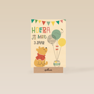 winnie the pooh hoera jij bent zoveel jaar