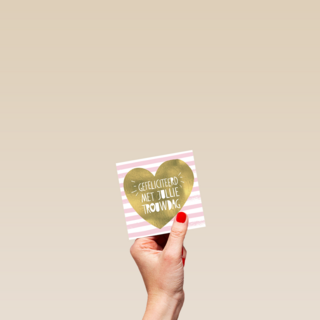 huwelijksjubileum goud hart
