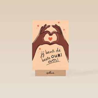 Moederdagkaart jij bent de beste oumi ever