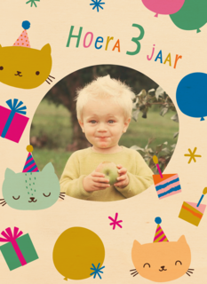 Hoera 3 jaar fotokaart