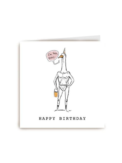 happy birthday with a duck