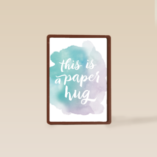 watercolor this is a paper hug