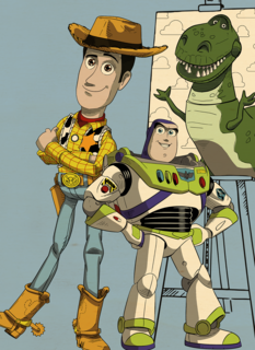 Rijksmuseum X Toy Story kaart Woody Buzz and Rex