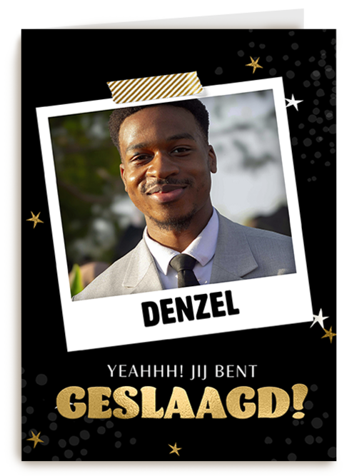 Geslaagd Yeahh Fotokaart