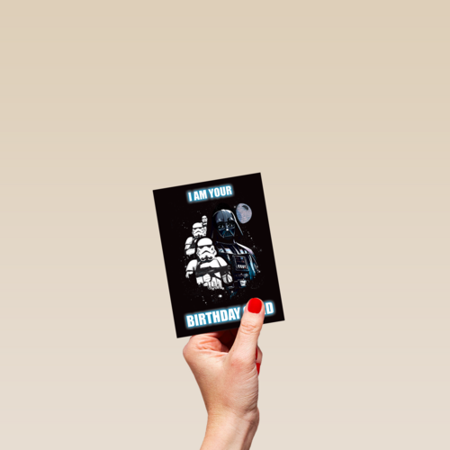 Star Wars Darth Vader I am your birthday card