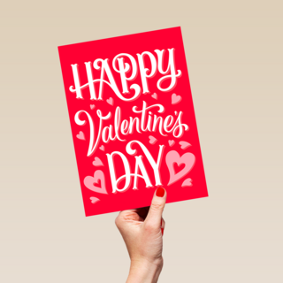 Valentine Happy Valentines Day Red