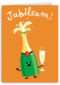 jubileum fles champagne