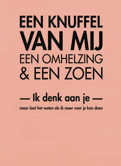 Houten Kaart Beterschapskaarten Liefdesverdriet | Houten Kaart Hallmark | Beterschapskaarten Liefdesverdriet | Een Knuffel Van Mij