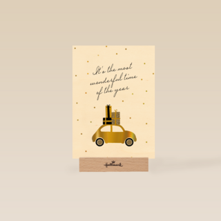 kerstkaart auto it is the most wonderful time of the year