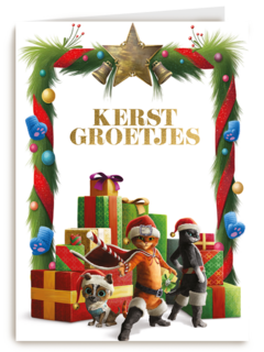 Puss in boots kerstgroetjes