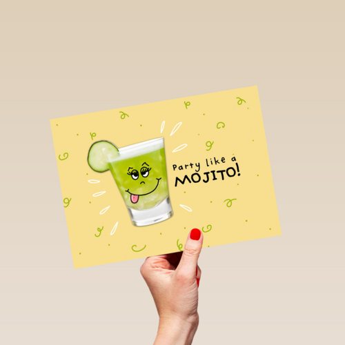 verjaardag kaart klassiek party like a mojito