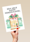 Kerstkaart hart onder de riem Een hele dikke kerstknuffel