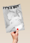 fotokaart enkel its a boy vlaggetje