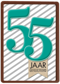 vijfenvijftig turqouise strepen