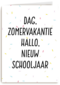 dag zomervakantie