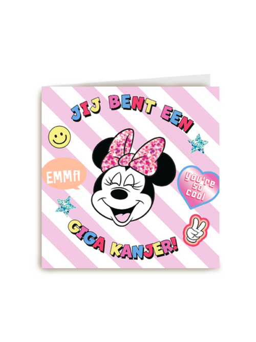 Kaart Hallmark | Felicitatie Zwemdiploma | Felicitatie Kaart Minnie Mouse Giga Kanjer