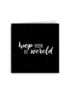 hallmark kerstkaart hoop voor de wereld