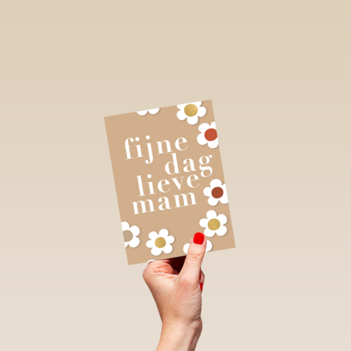 Moederdagkaart fijne dag lieve mam