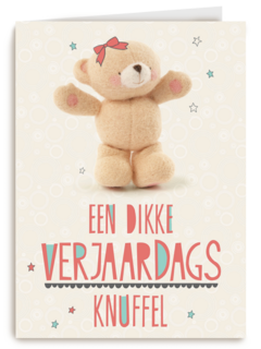 een bere knuffel voor jouw verjaardag