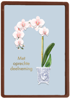 Condoleance heel veel sterkte vaas