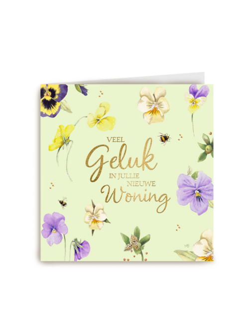 Kaart Hallmark | Felicitatie Nieuwe Woning | Verhuisd Kaart Marjolein Bastin Veel Geluk