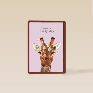 verjaardag kaart hip have a lovely day giraffe