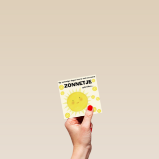 je kunt een extra zonnetje gebruiken kaart