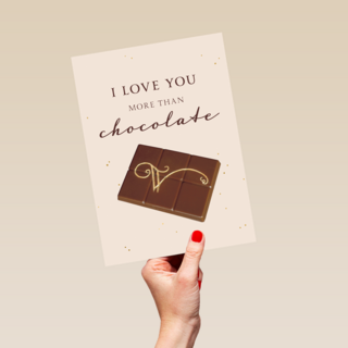 I love you more than chocolate