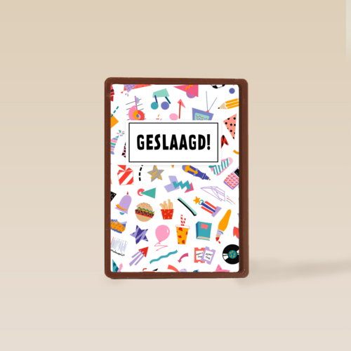 Geslaagd kaart icoontjes
