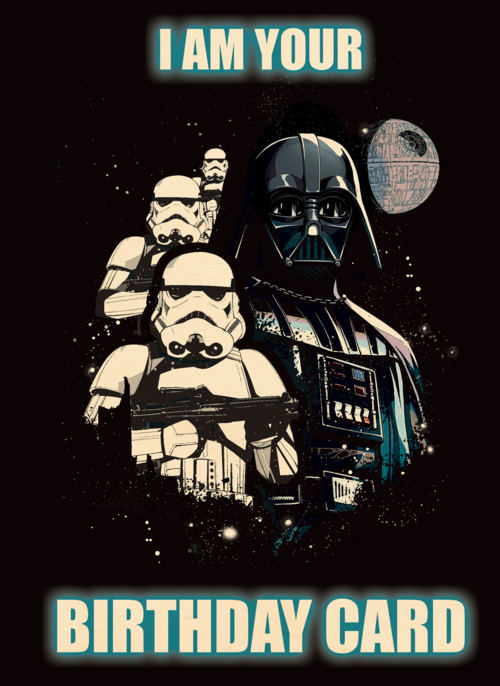 Star Wars Darth Vader I am your birthday card