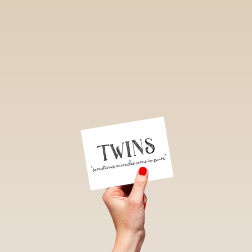 twins sometimes miracles come in pairs