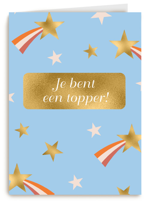 Compliment kaart je bent een topper