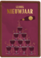 nieuwjaarskaart met champagnetoren