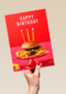 Happy Birthday hamburger