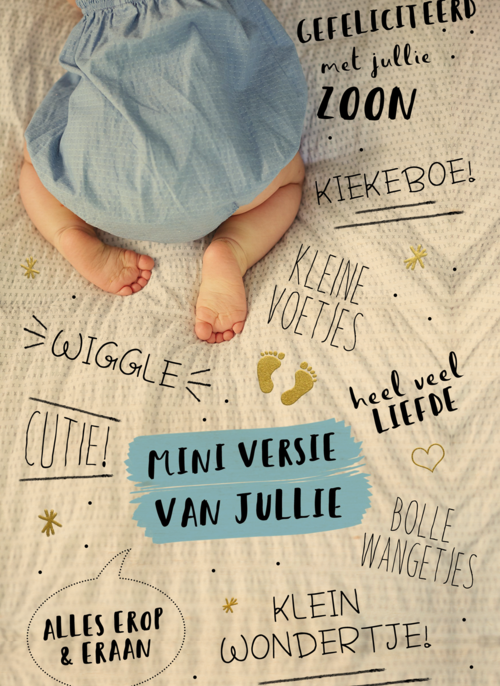 gefeliciteerd met de miniversie van jullie