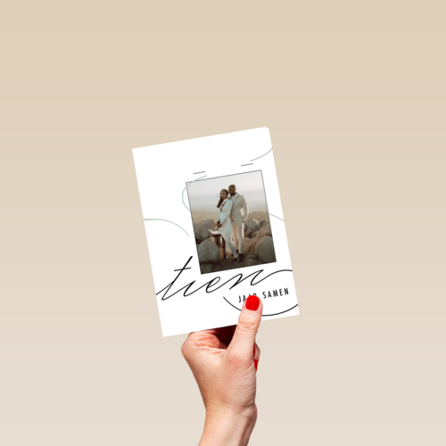 Huwelijksjubileum 10 jaar fotokaart