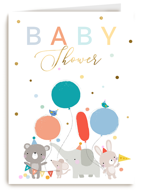 Kaart Hallmark | Kinderfeest | Babyshower Dierenfeest