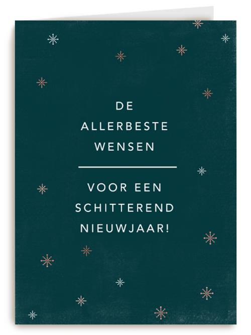 nieuwjaarskaart zakelijk voor een schitterend nieuwjaar