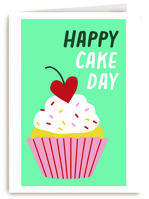 Verjaardagskaart Hallmark | Verjaardagskaart Happy Cake Day Cupcake