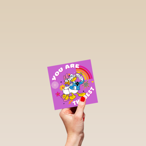 Bedankt kaart Donald Duck you are the best