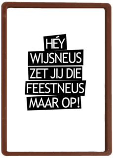 Verjaardagskaart 20 hey wijsneus