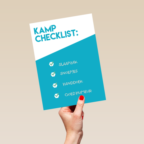 sporta op kamp kaart checklist