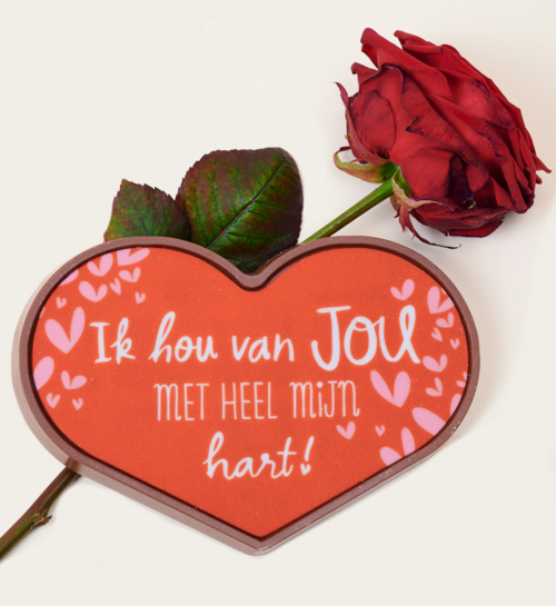 Chocolade Hart Ik Hou Van Jou