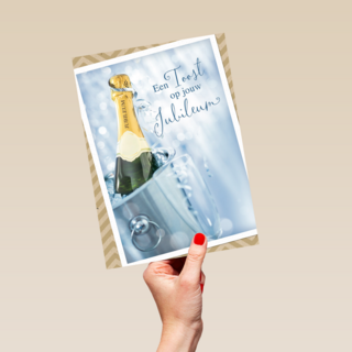 een toost op jouw jubileum champagne